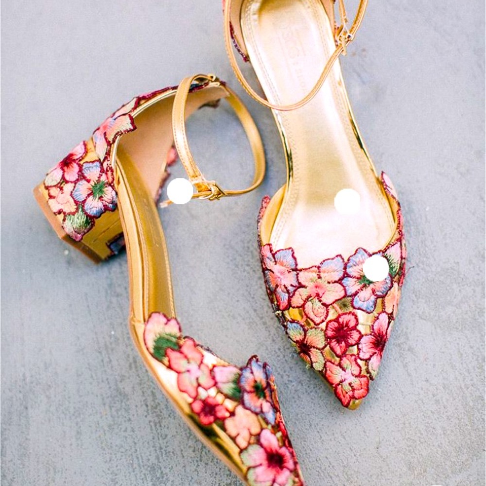 ISO ASOS Strut floral heel